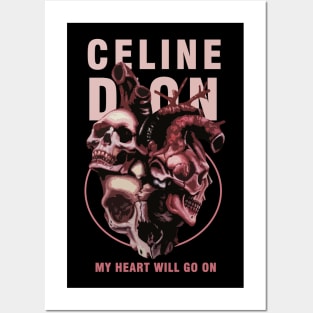 celine dion love metal Posters and Art